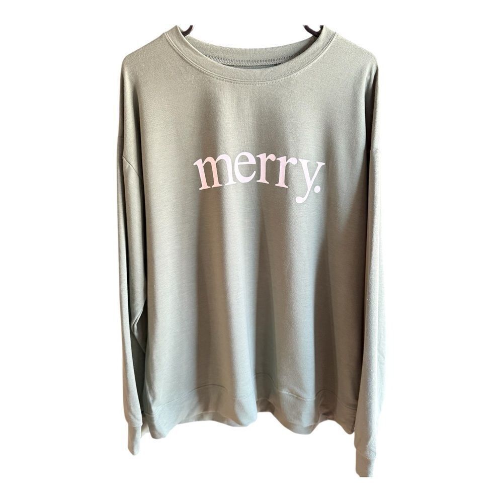 Olive Green Women's Christmas Shirt